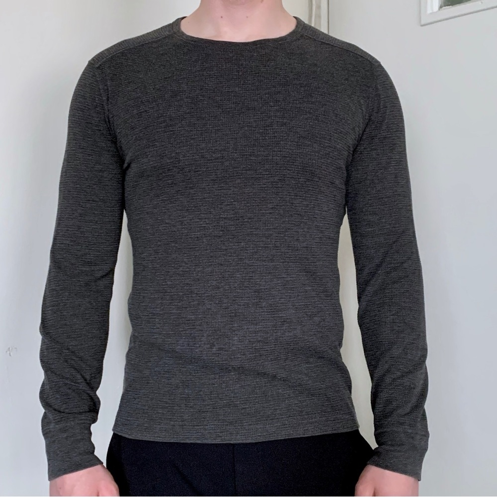 J Crew Thermal Long Sleeve Tee Bundle Navy Gray Winter Ski Cozy Classic Layering